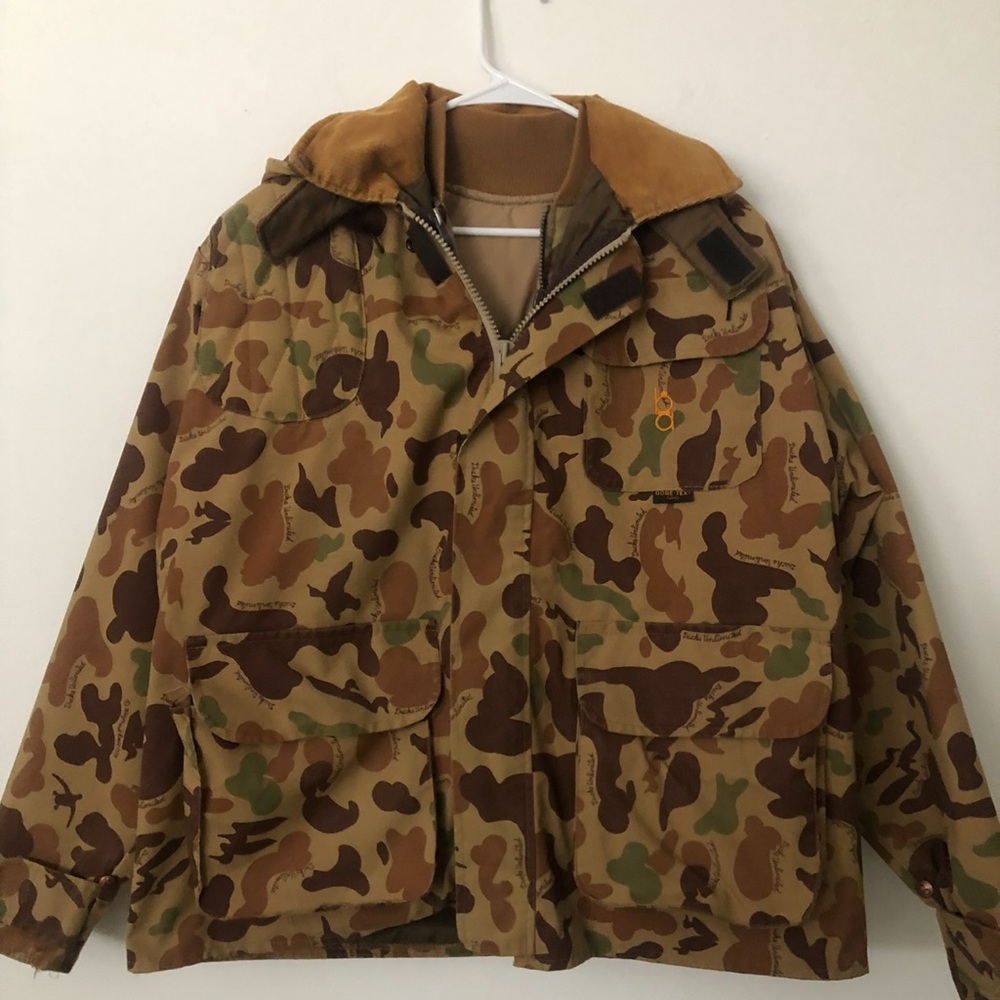 BOB ALLEN DUCKS UNLIMITED Heavy Canvas Jacket w/Inlay size L